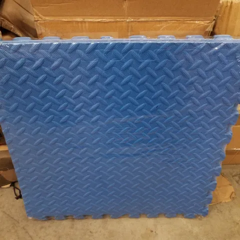 BOXED 36 EXERCISE MAT TILES - BLUE