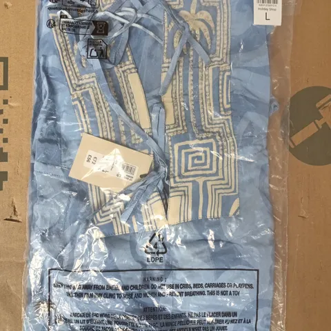 BAGGED RIVER ISLAND HOLIDAY DRESS IN BLUE SIZE LARGE