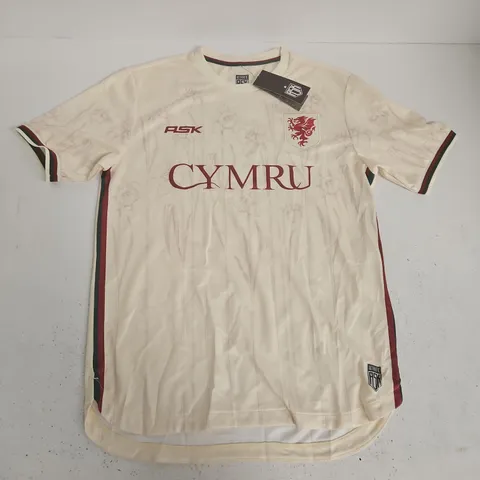 ASK WALES CENIN AWAY SHIRT IN OFF WHITE - SM