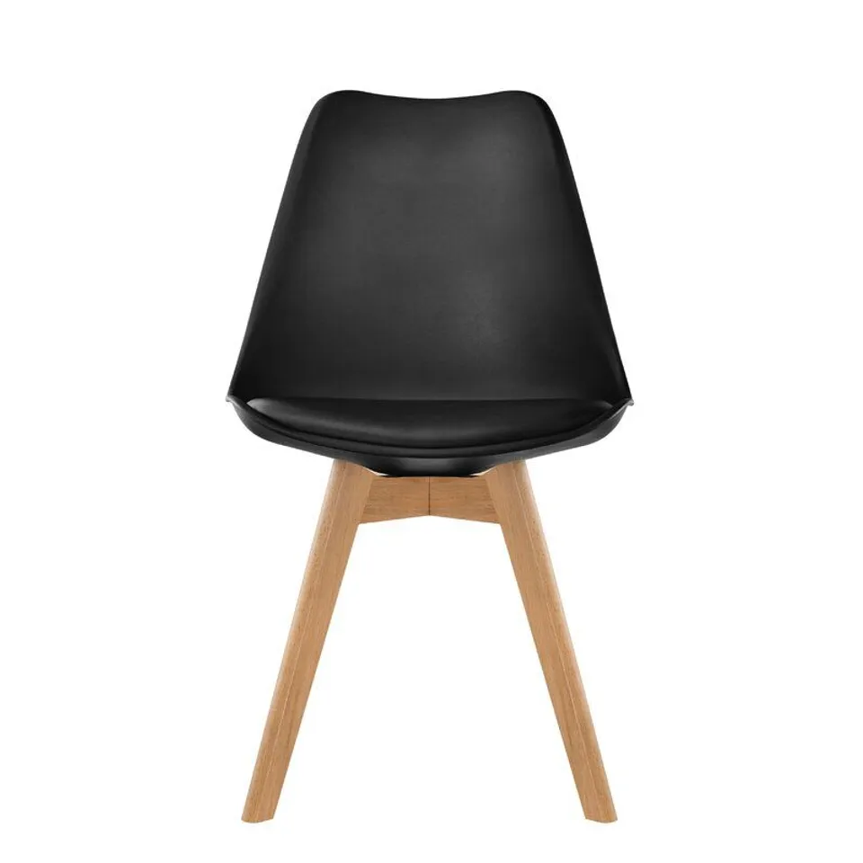 BORYAN BLACK UPHOLSTERED DINING CHAIR 