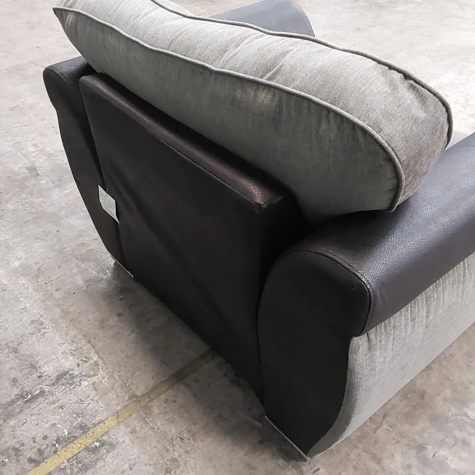 QUALITY DESIGNER HILTON CHAIR - BLACK/CHARCOAL 