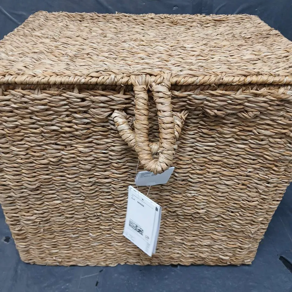 H AND M HOME HANDMADE WICKER HAMPER