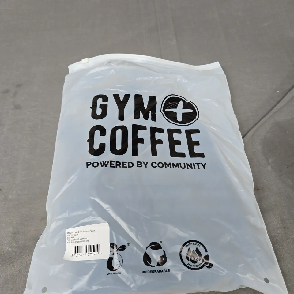 BAGGED GYM+COFFEE RELENTLESS 1/4 ZIP SIZE XXS