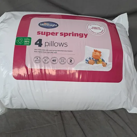 SEALED SILENTNIGHT SUPER SPRINGY 4 PILLOW SET 