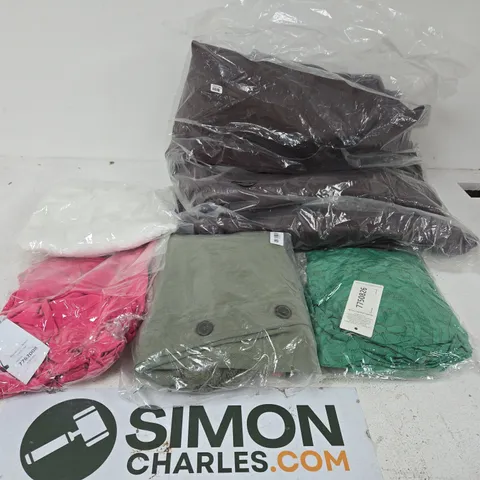 LARGE BOX OF ASSORTED CLOTHING ITEMS IN VARIOUS COLORS, SIZES AND STYLES - COLLECTION ONLY 