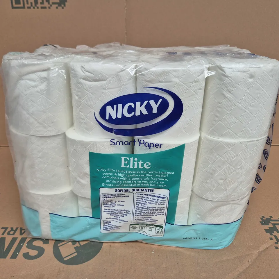 NICKY ELITE TOILET TISSUE –24 ROLLS