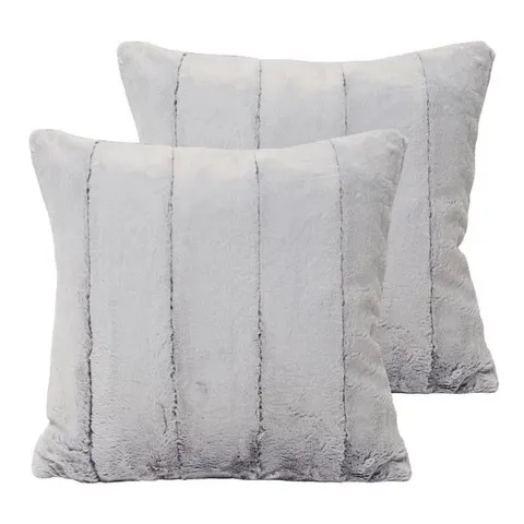 BOXED SQUARE THROW CUSHION WITH FILLING (SET OF 2)