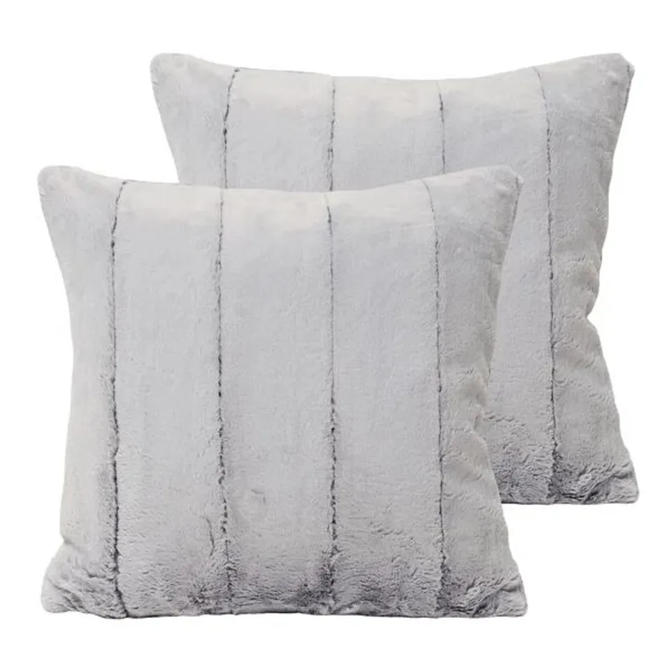 BOXED SQUARE THROW CUSHION WITH FILLING (SET OF 2)
