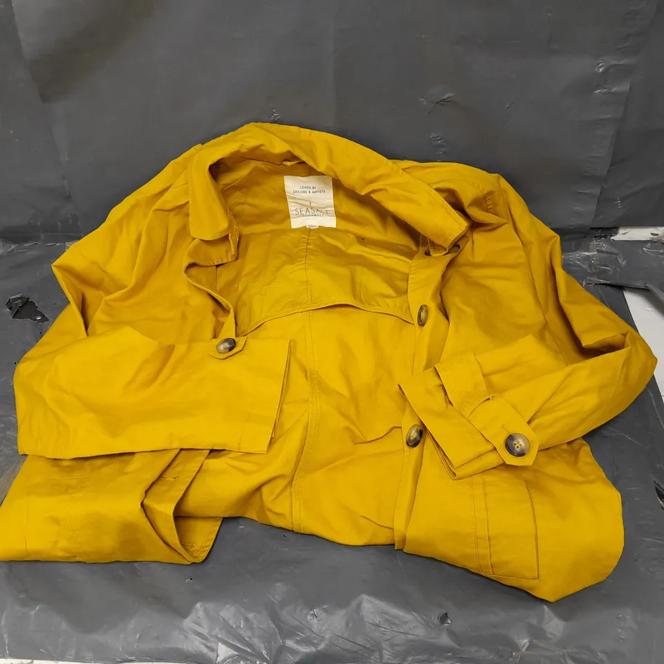 SEASALT CORNWALL UK 12 MUSTARD COAT 