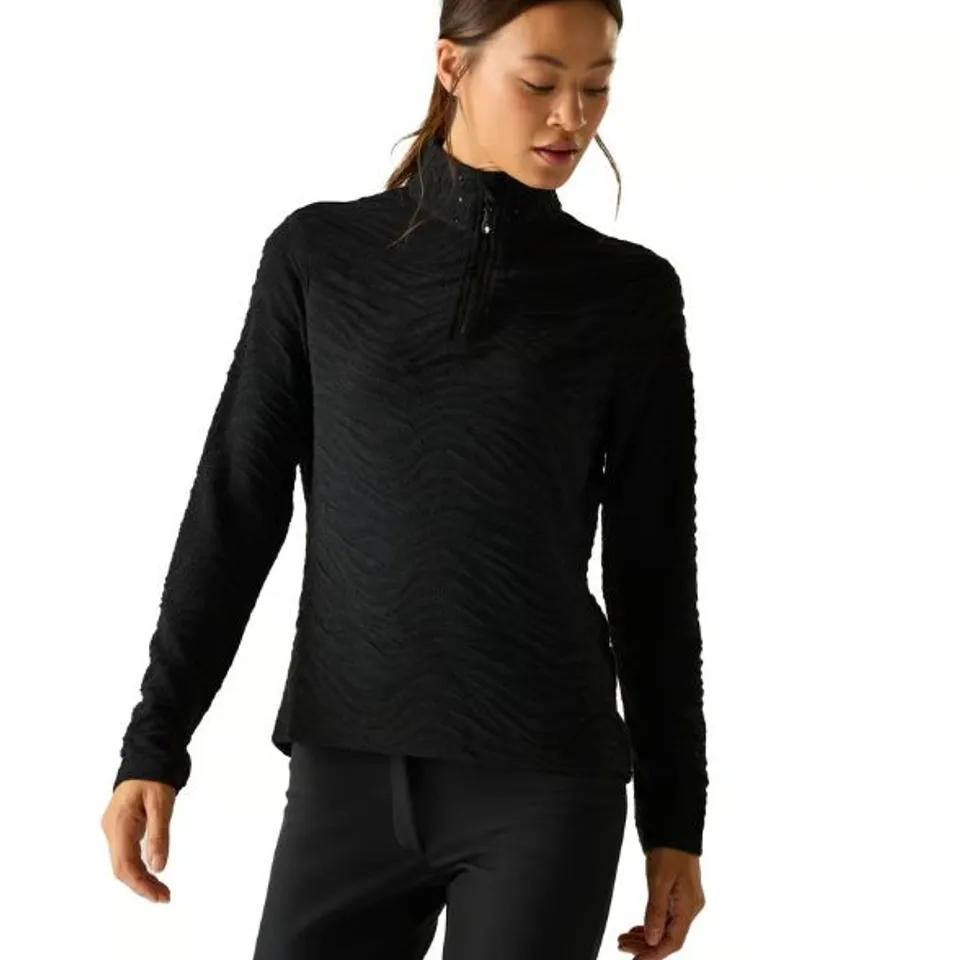 BRAND NEW DARE 2B WOMEN'S GLAMOURIZE III QUILTED QUARTER ZIP MIDLAYER BLACK SIZE 14