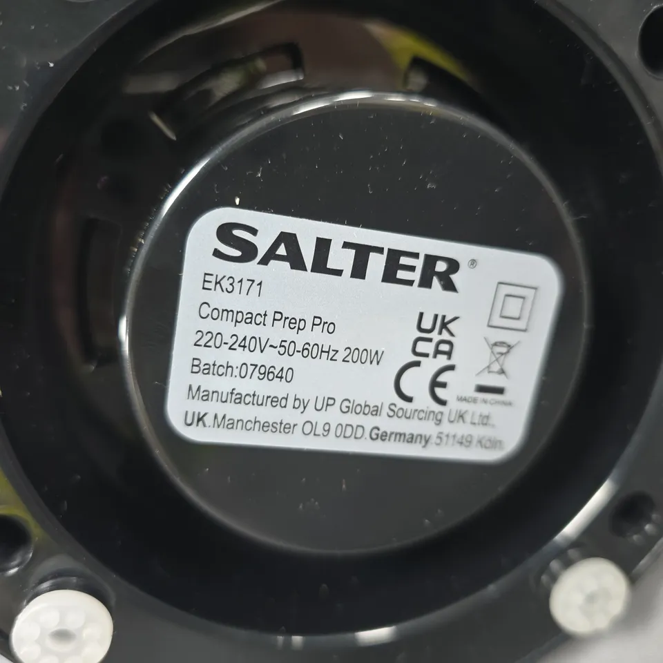 SALTER COMPACT PREP PRO 8-IN-1 FOOD PROCESSOR – 200W, BOXED