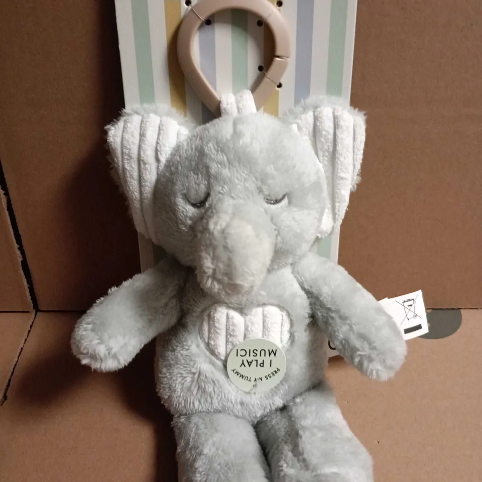 DREAMGEAR LULLABY TRAVEL SOOTHER PLUSH ELEPHANT BABY TOY 