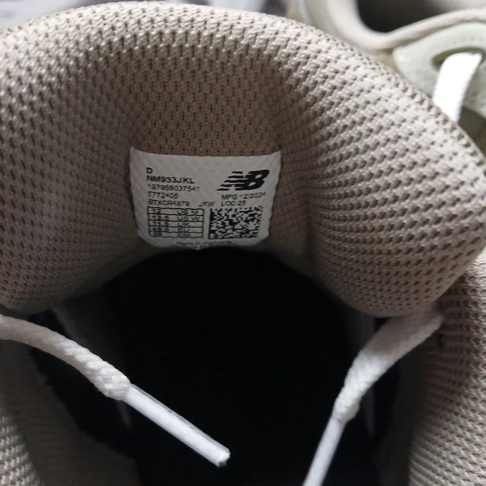 NEW BALANCE 993 SNEAKERS – OLIVE/KHAKI, PAIR  UK SIZE 11.5