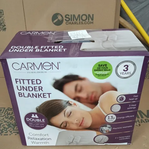 CARMEN DOUBLE FITTED UNDER BLANKET 