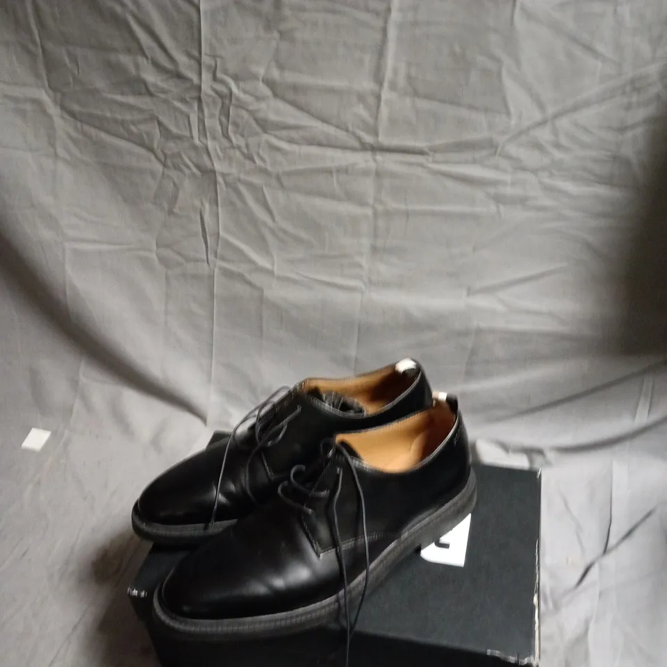 BOSS BLACK LEATHER LACE-UP DRESS SHOES, UK 9 (US 10, EU 43)