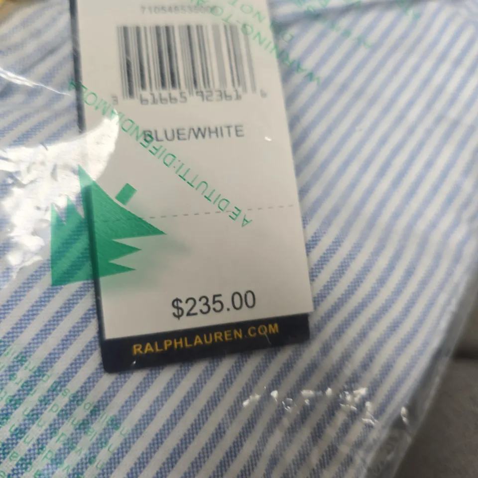 BAGGED POLO RALPH LAUREN STRIPE BUTTON SHIRT - SIZE M