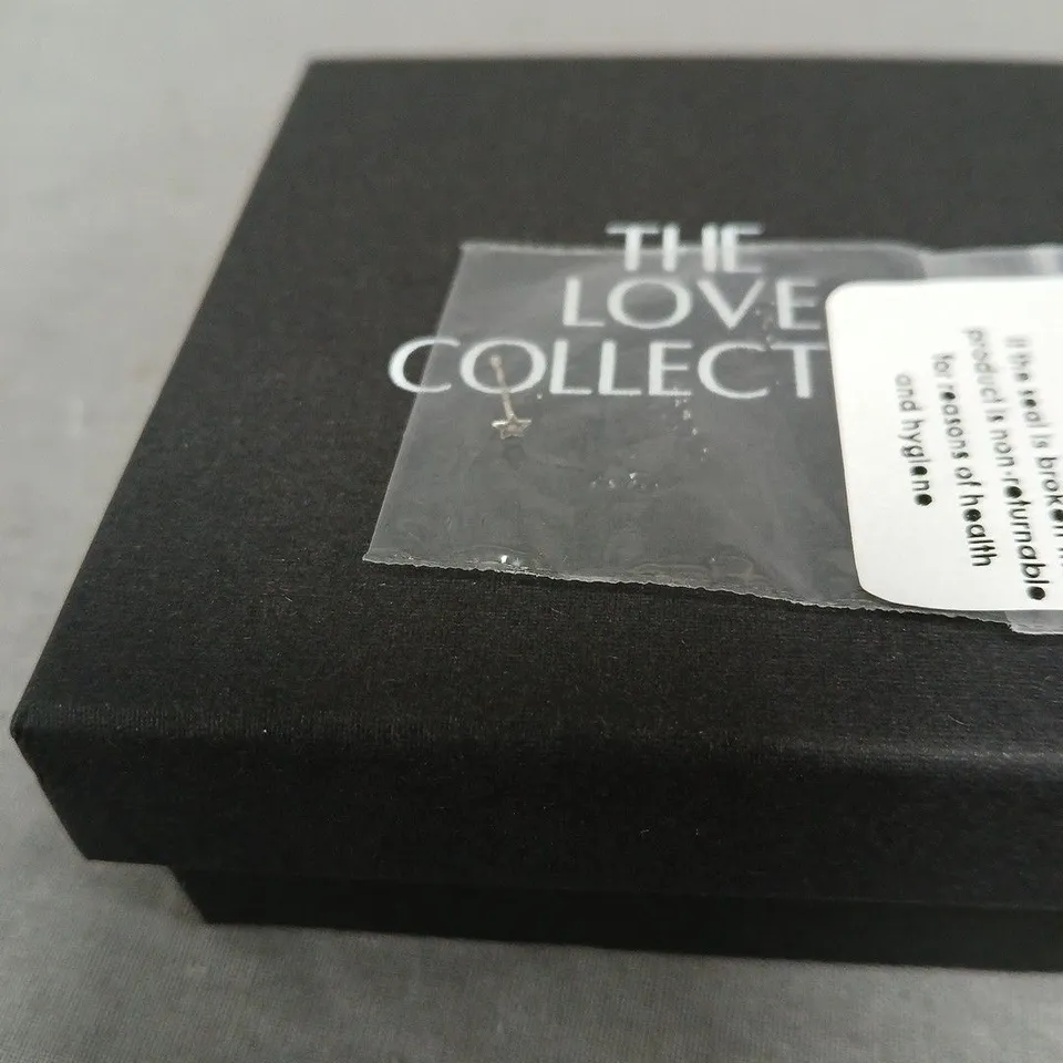 THE LOVE COLLECTION STERLING SILVER TINY STAR SHAPED NOSE STUD