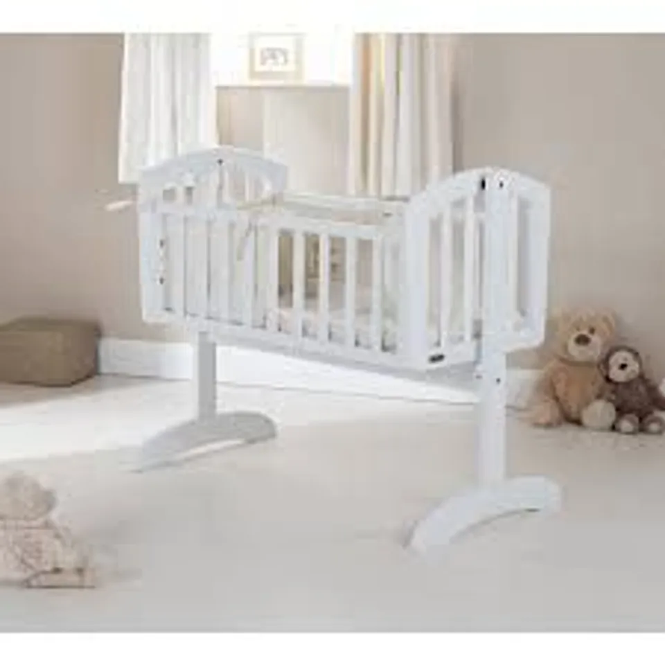 BOXED OBABY SOPHIE SWINGING CRIB - WHITE (1 BOX)