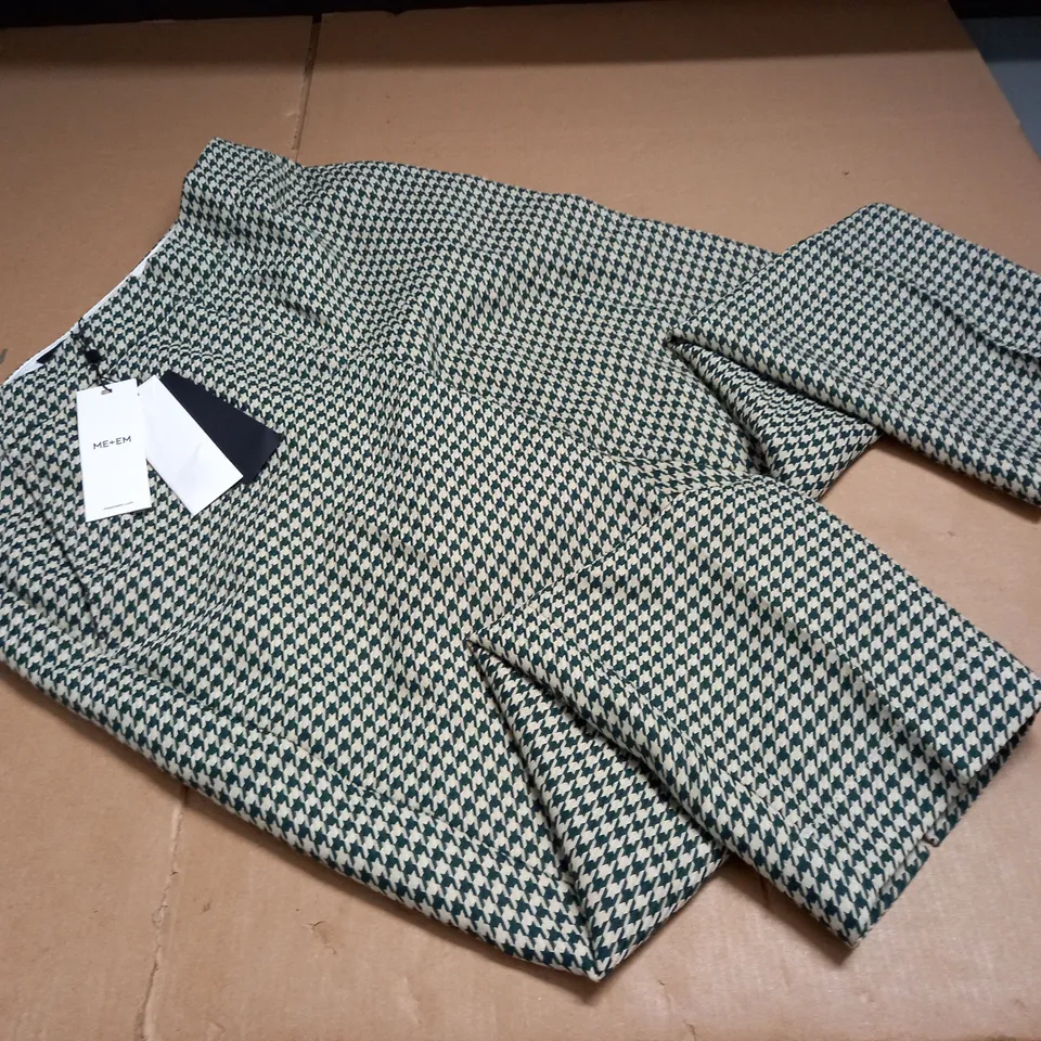 ME+EM HOUNDSTOOTH SLIM CROP TROUSERS - 12