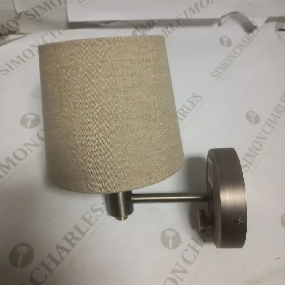 JOHN LEWIS ANSEL WALL LIGHT, BRASS/PEWTER