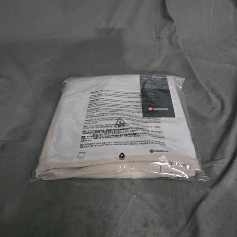 LULULEMON ABC CLASSIC-FIT 5-POCKET TROUSERS – MEN'S, BEIGE, 32 IN WAIST, WARPSTREME. BAGGED