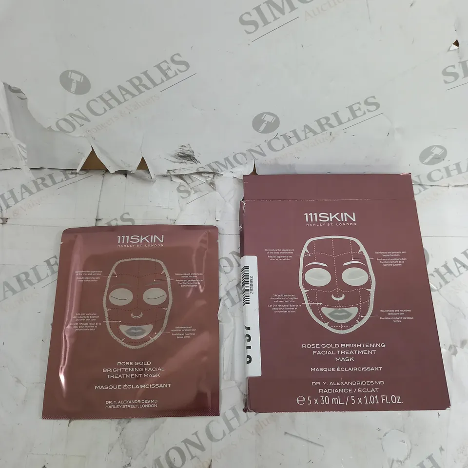 111SKIN ROSE GOLD BRIGHTENING FACIAL TREATMENT MASK X1 30ML