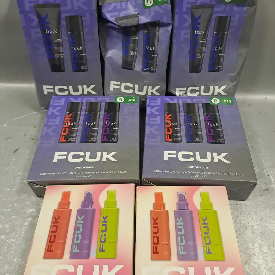 7 ASSORTED FCUK BODY CARE GIFT SETS 