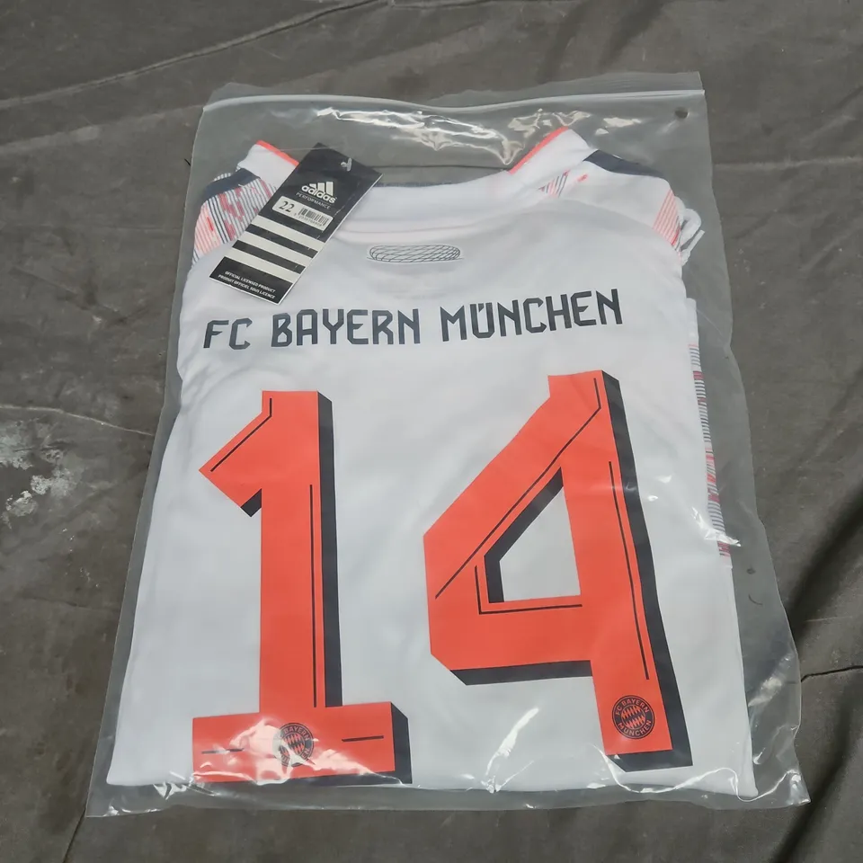 BAGGED BAYERN MUNICH FC AWAY JERSEY - 14 LUIS DIAZ  - SIZE 22