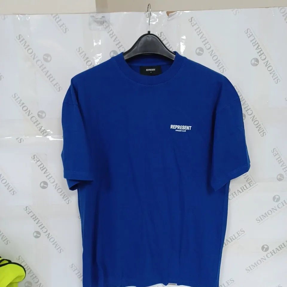 REPRESENT OWNERS CLUB T-SHIRT BLUE SIZE SMALL