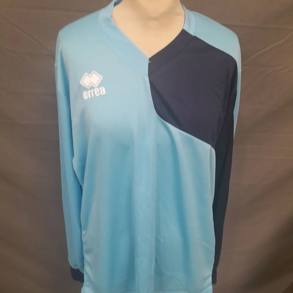 BOX OF APPROXIMATELY 6 ASSORTED ERREA LONG SLEEVED FOOTBALL TOPS - SIZE XL