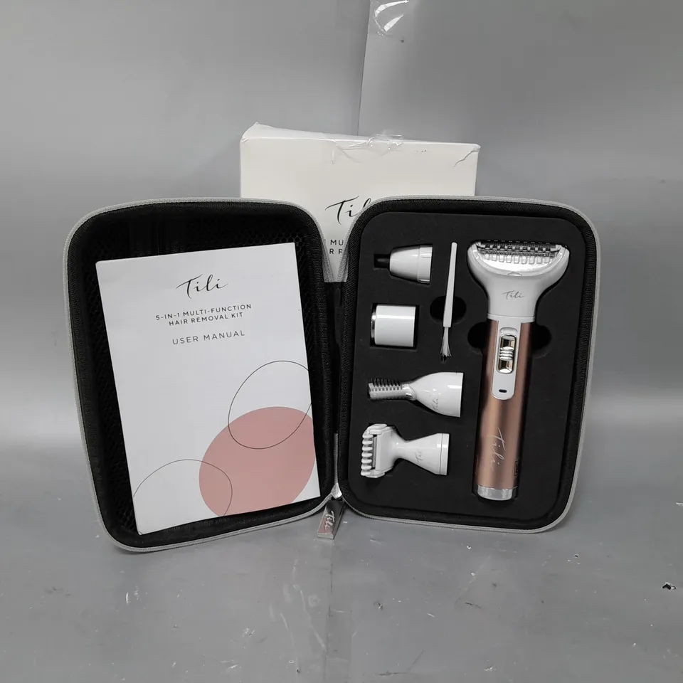 BOXED TILI 5-IN-1 MULTI FUNCTIONAL HAIR REMOVAL KIT 