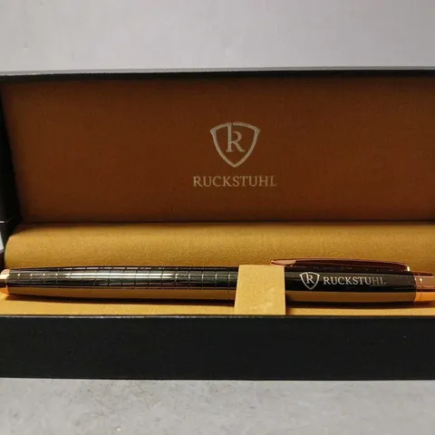 BOXED RUCKSTUHL ROSE GOLD BALL POINT PEN 