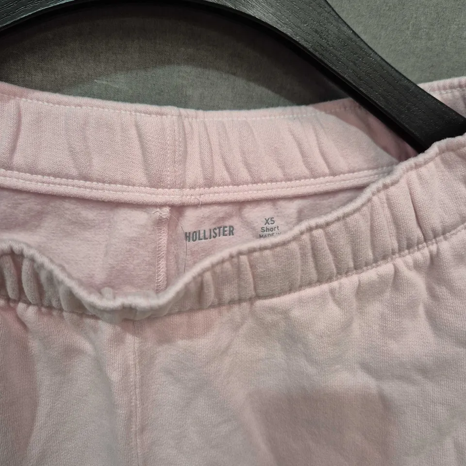 UK 6 HOLLISTER PINK HOODIE & JOGGER SET (XS)