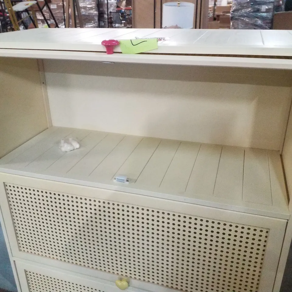 BAMBOO 4-TIER FREESTANDING SIDEBOARD STORAGE CABINET