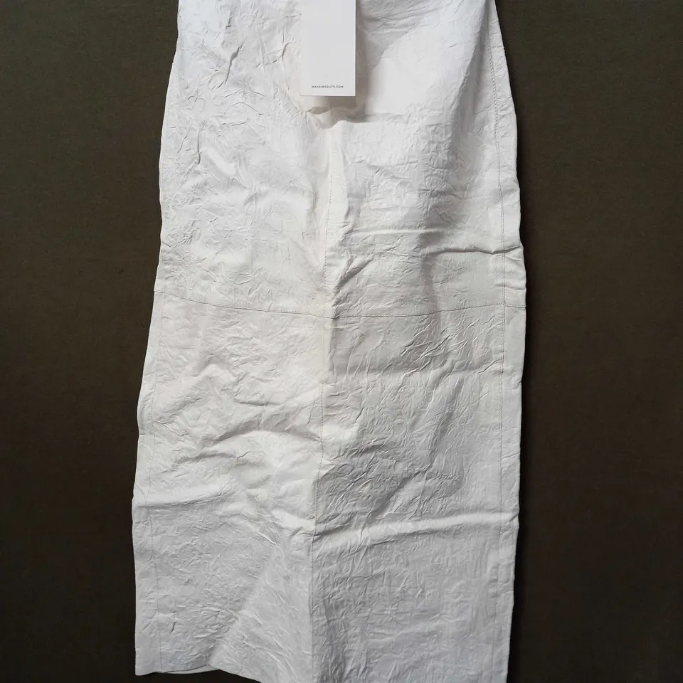 MASSIMO DUTTI LIMITED EDITION SKIRT IN WHITE - XS