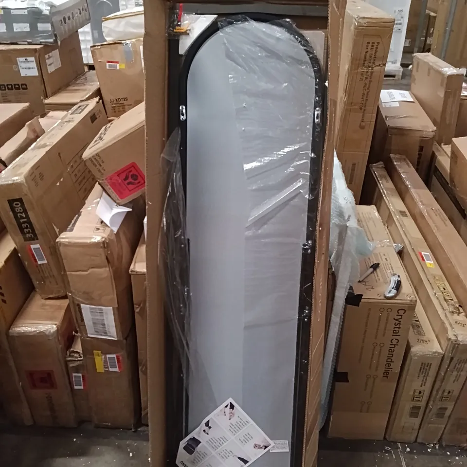 BOXED FULL LENGTH MIRROR - BLACK (1 BOX)