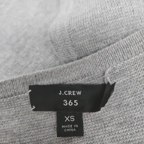 J.CREW 365 OPEN-FRONT DRAPED CARDIGAN β GREY, UK XS