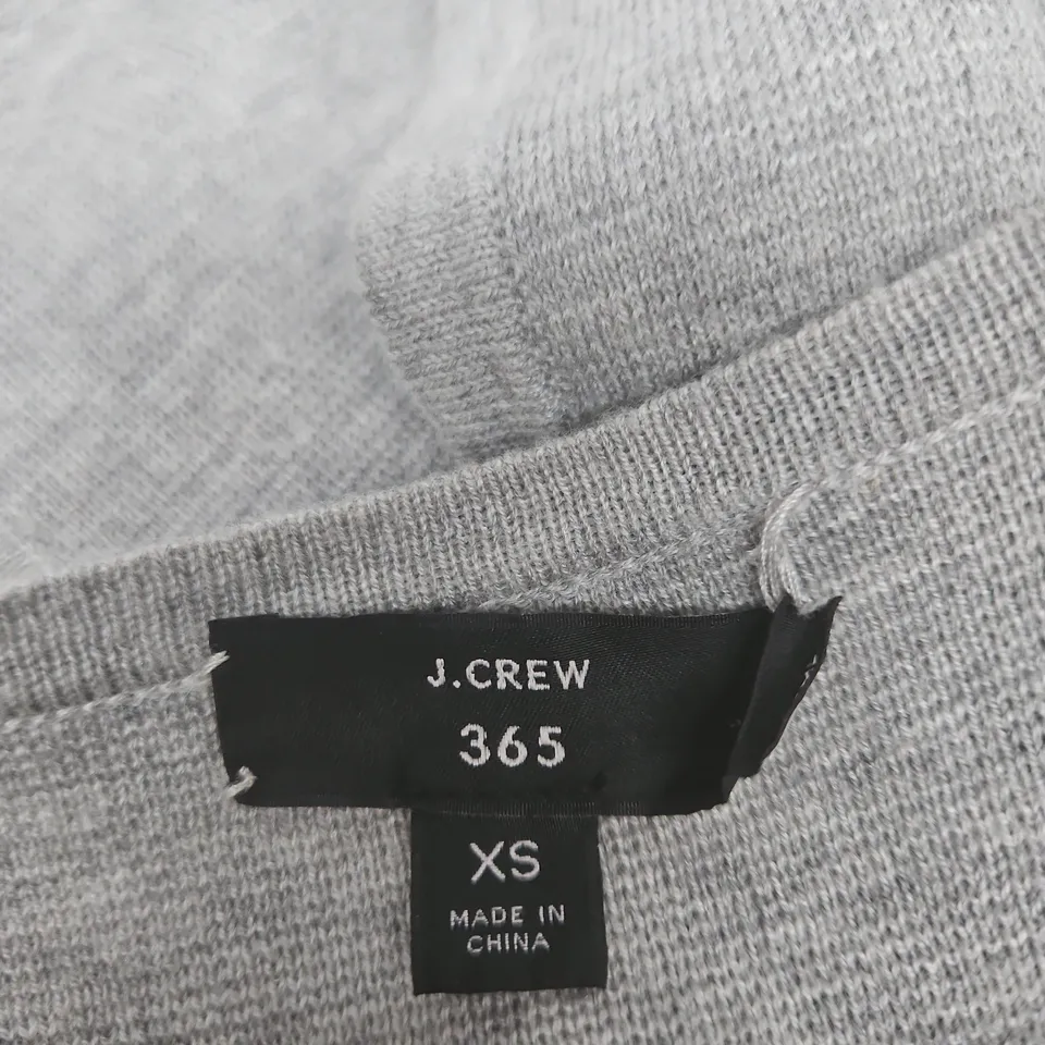 J.CREW 365 OPEN-FRONT DRAPED CARDIGAN – GREY, UK XS