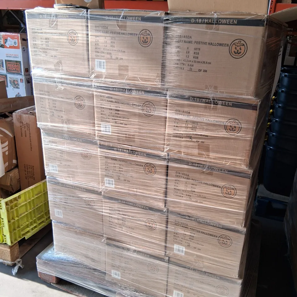 PALLET OF APPROXIMATELY 30 BOXES OF SIX SETS OF TWO DISNEY VILLAINS TUMBLERS(180 SETS IN TOTAL)