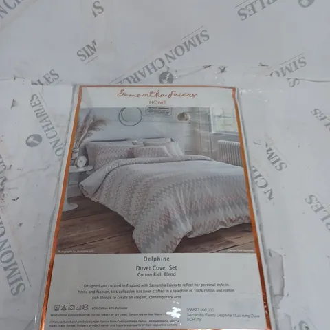 SAMANTHA FAIRES DELPHINE DUVET COVER SET - KING