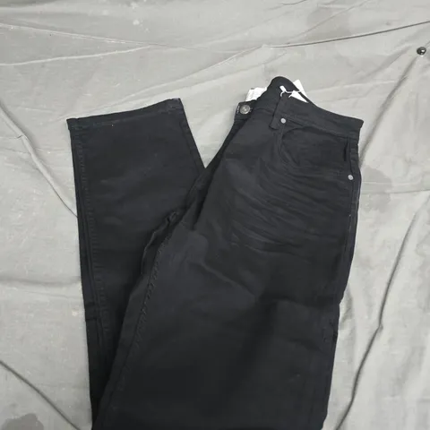 ONFIRE BLACK JEANS – STRAIGHT FIT, WAIST 36, LENGTH 34 (W36/L34)
