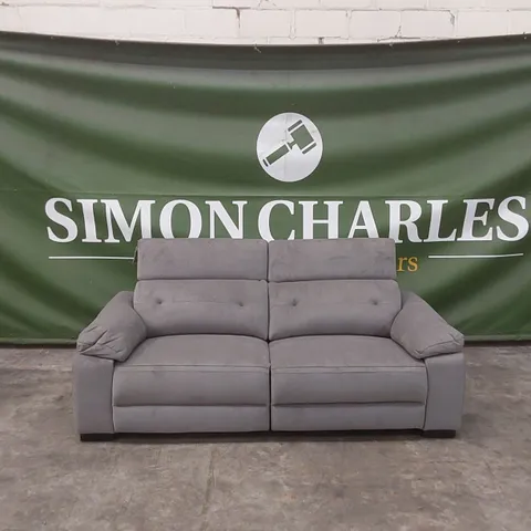 BOWEN VELVET FABRIC 3 SEATER POWER RECLINER SOFA