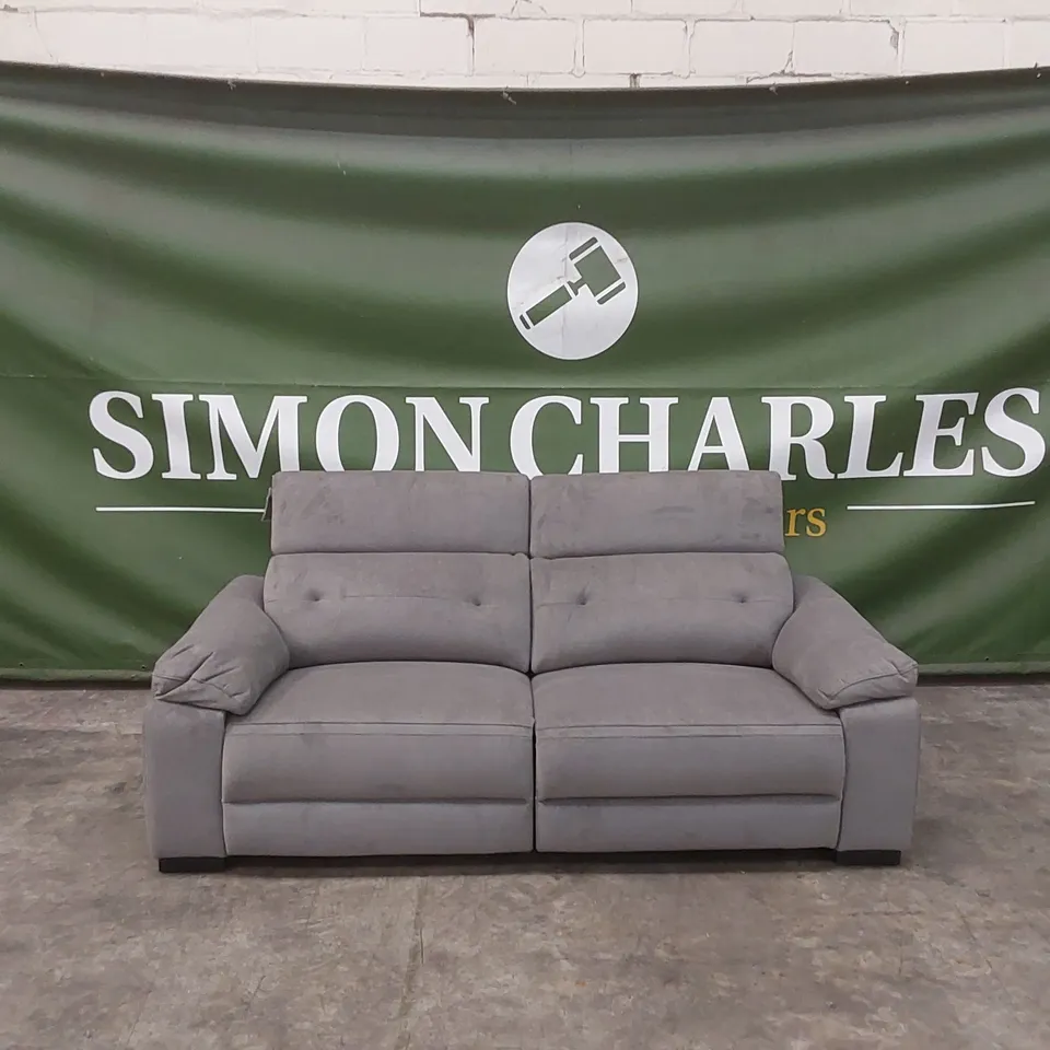 BOWEN VELVET FABRIC 3 SEATER POWER RECLINER SOFA RRP £1229