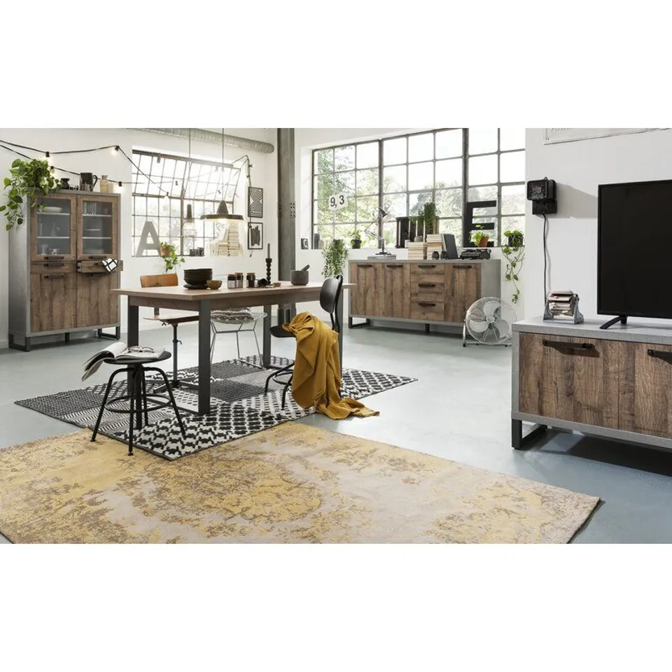BOXED LAFABRICA EXTENDABLE DINING TABLE 2 BOXES 