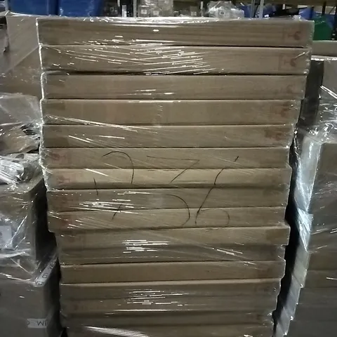 PALLET OF 16 BRAND NEW BOXED K BY KELLY HOPPEN RIPPLE WAVED MIRROR - BLACK APPROX 100CM DIAM
