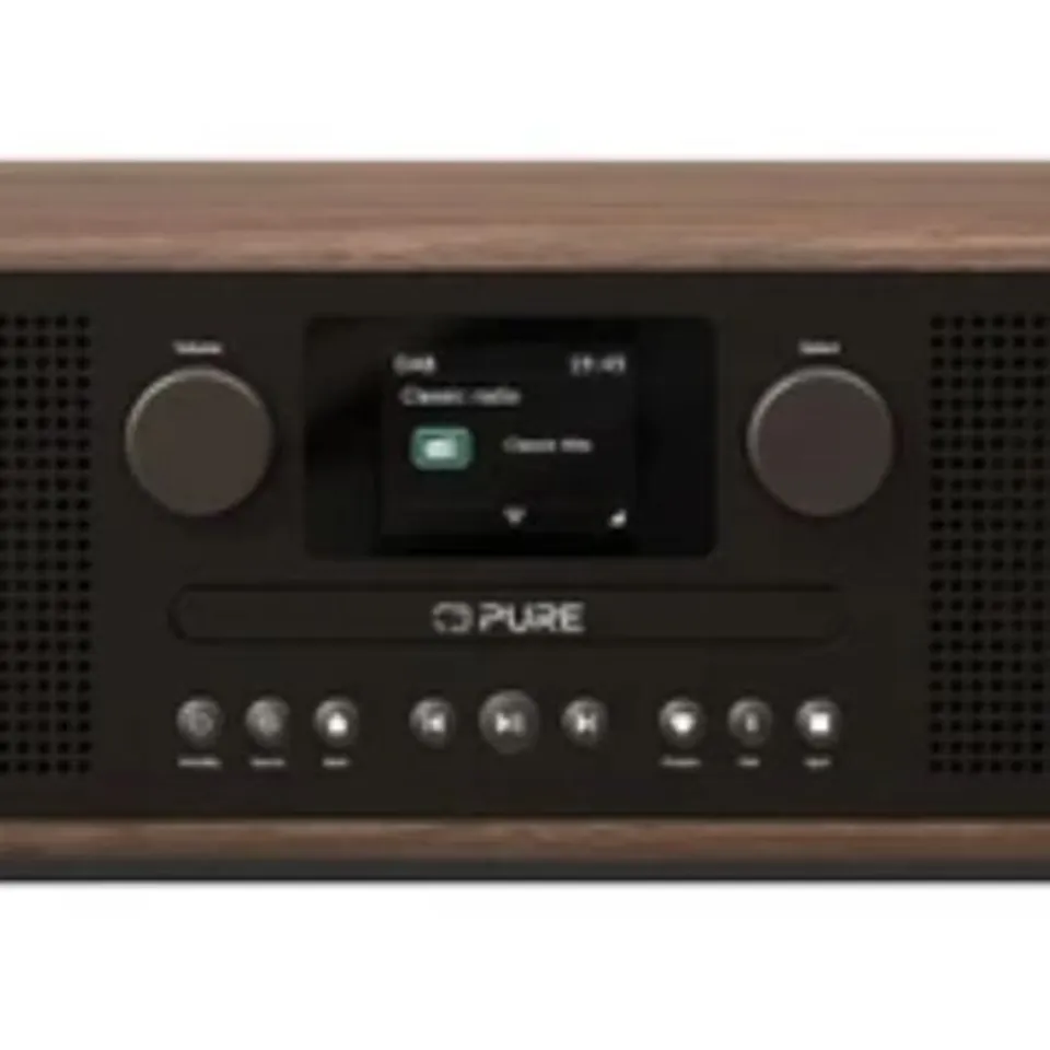 PURE CLASSIC CD6 COFFEE BLACK/WALNUT	CD/BLUETOOTH/DAB+/FM RADIO SYSTEM