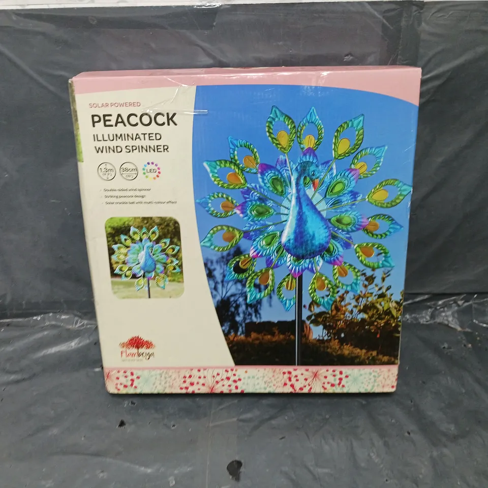 SMART SOLAR PEACOCK WIND SPINNER RRP £44.99