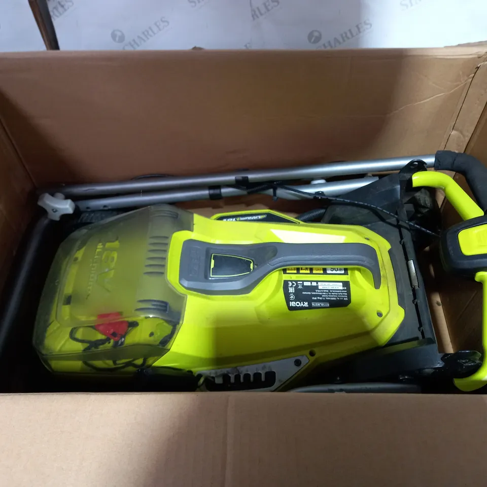 RYOBI RY18LM37A-140 18V ONE+ CORDLESS 37CM LAWNMOWER 
