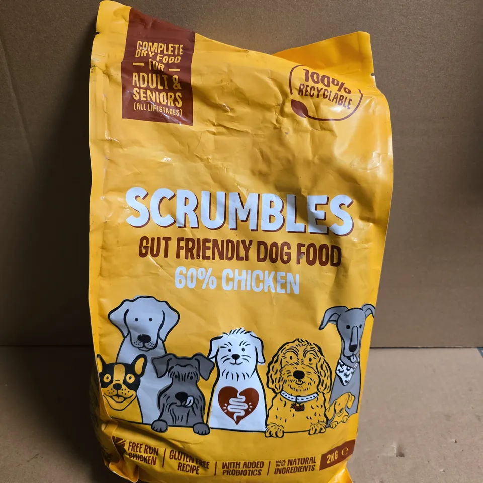 SCRUMBLES GUT FRIENDLY DOG FOOD – 2KG