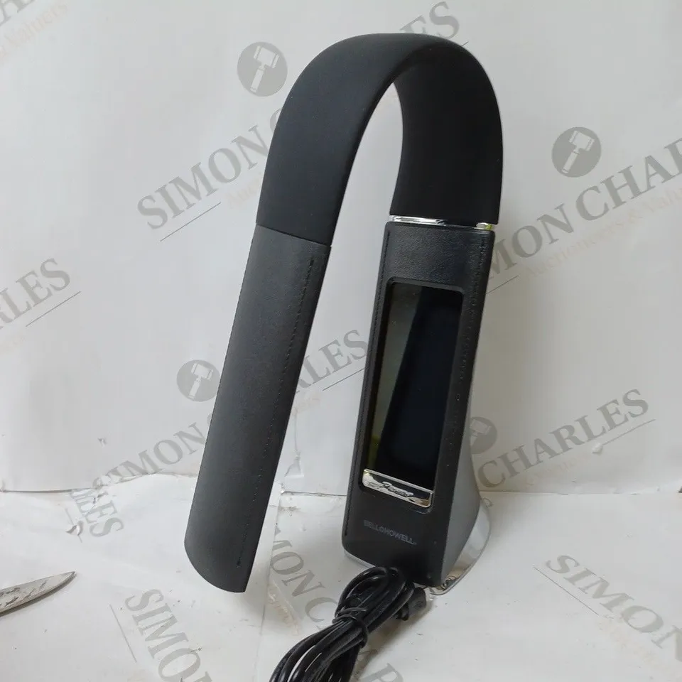 BELL & HOWELL RECHARGEABLE LED DESK LAMP WITH ALARM